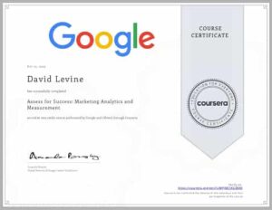 Google Certified Assess for Success Marketing Analytics and Measurement