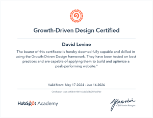 image of Growth Driven Design Certificate