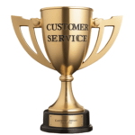 image of customer service trophy