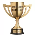 image of customer service trophy
