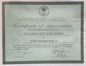 image of Merchant of the year certificate - for customer service