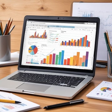 Image of computer doing small business consulting services