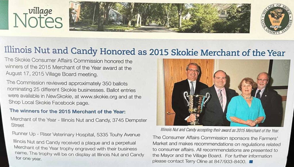 Winner of Skokie Business of the Year
